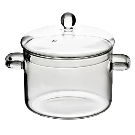 Garnek na gaz do gotowania szkło borokrzemowe 1,9L