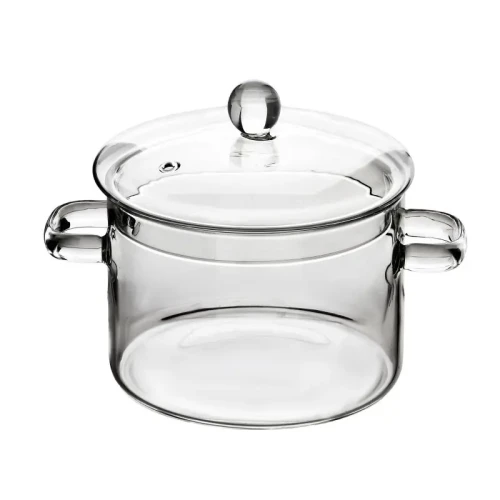 Garnek na gaz do gotowania szkło borokrzemowe 1,5L