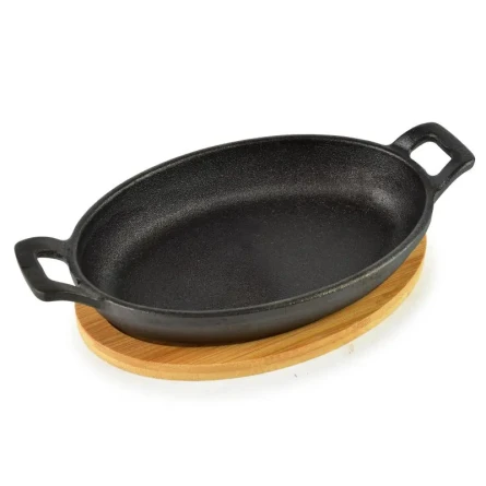 Naczynie garnek żeliwny do gotowania na desce okrągłe 300ml