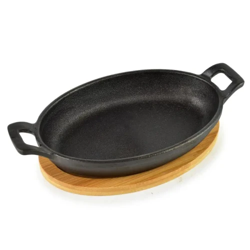 Naczynie garnek żeliwny do gotowania na desce okrągłe 300ml