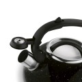 Czajnik nierdzewny z gwizdkiem na gaz indukcję czarny 2L 18048