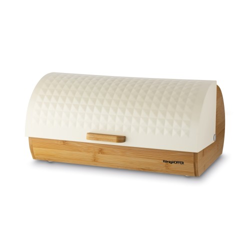 Chlebak drewniany na pieczywo elegancki praktyczny beżowy