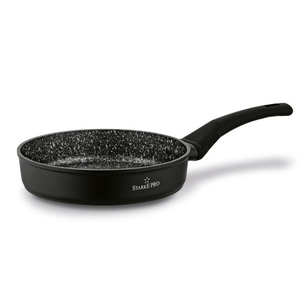 Patelnia na indukcję gaz aluminiowa czarna 20cm
