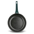 Patelnia na indukcję gaz marmurowa aluminiowa zielona 28cm 18110
