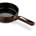 Patelnia ceramiczna aluminiowa na indukcję gaz brązowa 20cm 18130