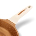Patelnia na indukcję gaz uniwersalna kremowa 24cm 18163