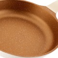 Patelnia na indukcję gaz uniwersalna kremowa 24cm 18164