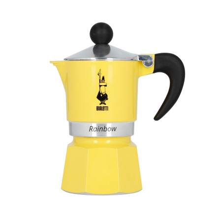 Kawiarka aluminiowa nowoczesna żółta bialetti 1tz