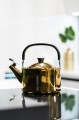 Czajnik z gwizdkiem na indukcję gaz rose gold polerowany ekskluzywny 1,5L 18182