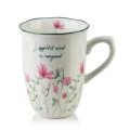 Kubek do kawy i herbaty porcelanowy elegancki 340ml 18201