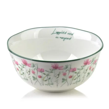 Miska porcelanowa klasyczna nowoczesna kwiaty 400ml