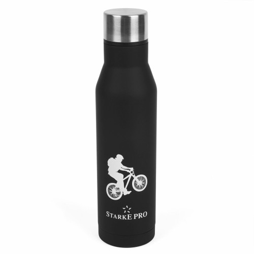Butelka termiczna ze stali nierdzewnej czarna 500ml