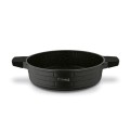 Patelnia garnek na indukcję gaz z pokrywką aluminiowa czarna 28cm 18270