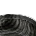 Wok nowoczesny nierdzewny z pokrywką szklaną srebrny 30cm 18282