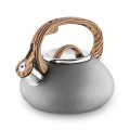 Czajnik nierdzewny na gaz indukcję z gwizdkiem szary 2L 18310