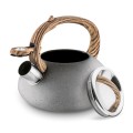 Czajnik nierdzewny na gaz indukcję z gwizdkiem szary 2L 18311