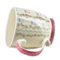 Kubek do kawy i herbaty porcelanowy elegancki różowy 510ml 18319