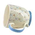 Kubek do kawy i herbaty porcelanowy elegancki niebieski 510ml 18321