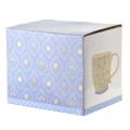 Kubek do kawy i herbaty porcelanowy elegancki niebieski 510ml 18322