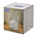 Pojemnik szklany na lód elegancki ze szczypcami 750ml 18349
