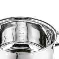 Garnek nierdzewny na indukcję gaz do frytek z sitkiem i pokrywką 4,7L 18359