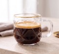 Komplet 2 filiżanek do espresso eleganckich ze złotym rantem 120ml 18381
