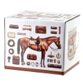 Kubek do kawy i herbaty porcelanowy motyw koń 450ml 18438