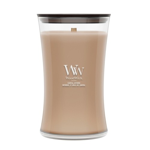 Duża świeca zapachowa WoodWick Santal Myrrh