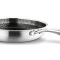 Patelnia na indukcję nierdzewna ze stali nierdzewnej srebrna 28cm 18504