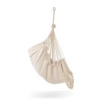 Hamak fotel huśtawka z poduszkami do ogrodu elegancka beżowa 18544