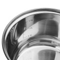 Zestaw garnków na indukcję gaz stalowe Rose Gold 12 elementów srebrne 18605