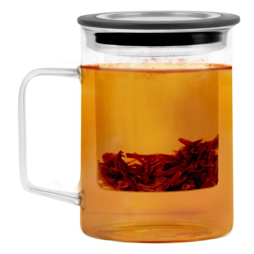 Szklanka z zaparzaczem do herbaty elegancka praktyczna 350ml