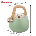 Czajnik na indukcję gaz z gwizdkiem tradycyjny elegancki zielony 2,5L 18716