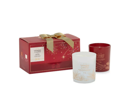 Zestaw prezentowy 2 świece tumbler christmas Yankee Candle
