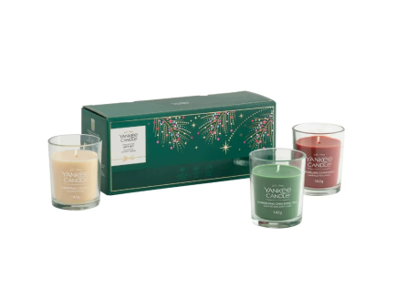 Zestaw prezentowy 3 świece tumbler Christmas Yankee Candle