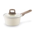 Rondel aluminiowy z powłoką ceramiczną na indukcję gaz kremowy 1,7L 18926