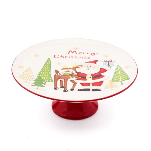 Patera ceramiczna na ciasto Marry Christmas 27 cm