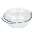 Naczynie żaroodporne okrągłe z pokrywką Termisil Grill 6278