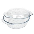 Naczynie żaroodporne okrągłe z pokrywką Termisil Grill 6279
