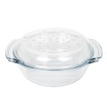 Naczynie żaroodporne okrągłe z pokrywką Termisil Grill 6280
