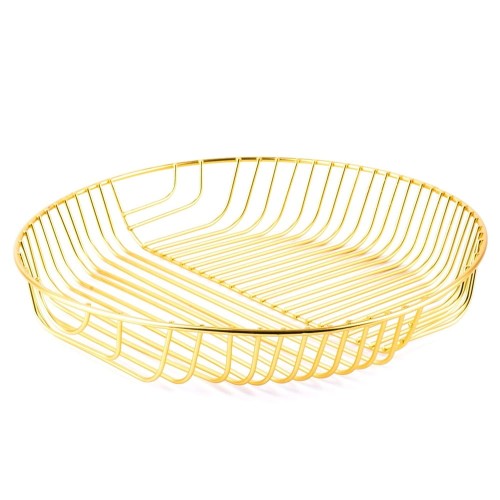 Koszyk na owoce złoty kosz Belhom Gold 30 cm