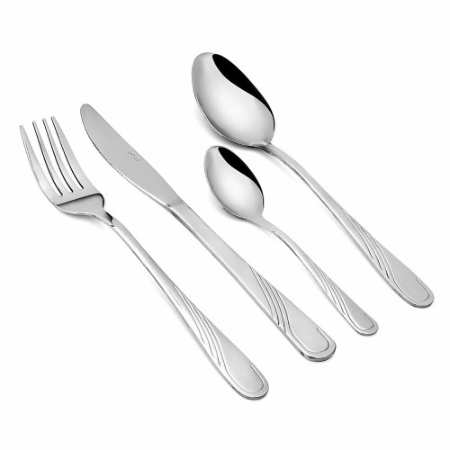 Komplet sztućców dla 6 osób Sztućce ze stali nierdzewnej