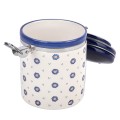 Pojemnik kuchenny ceramiczny z klipsem retro 6779