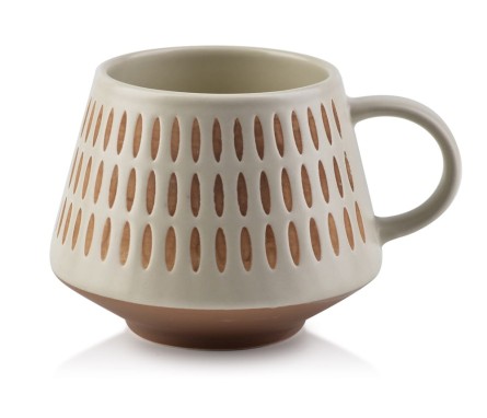 Kubek porcelanowy Lotta Cosmo 400 ml beżowy