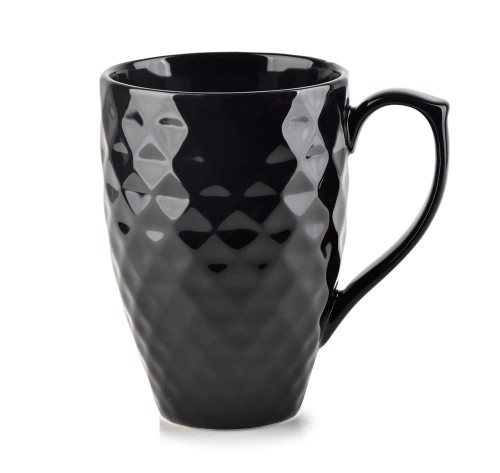Elegancki kubek porcelanowy Diamond Black 280 ml