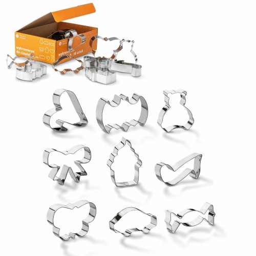 Stalowe foremki do ciastek wykrawacze 18 sztuk