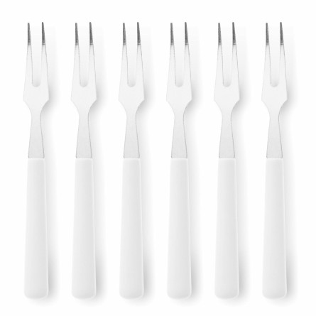 Widelczyki do przekąsek metalowe 6 sztuk