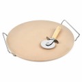 Kamień do pizzy ze stojakiem i radełkiem 33 cm 9832